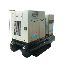 10HP 190psi mounted refrigerate air dryer 300L air tank Rotary Screw Air Compressor